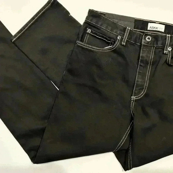 ASKK NY Black Denim Jeans Size 28 - Picture 2 of 13